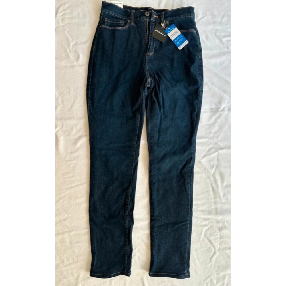 Eddie Bauer Revival High Rise Straight women's fleece lined jeans size 8 - NWT